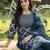 women printed regular cotton kurta with trousers & with dupatta
