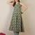 women floral printed regular cotton kurta with trousers