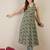 women floral printed regular cotton kurta with trousers