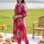 women floral printed regular cotton kurta with trousers