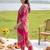 women floral printed regular cotton kurta with trousers