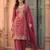 women ethnic motifs embroidered regular thread work kurta with patiala & with dupatta