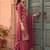 women ethnic motifs embroidered regular thread work kurta with patiala & with dupatta