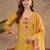 women floral embroidered regular thread work kurta with trousers & with dupatta