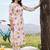 women ethnic motifs printed regular cotton kurta with trousers