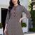 women printed regular cotton kurta with trousers