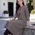 women printed regular cotton kurta with trousers