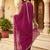 women ethnic motifs embroidered regular kurta with trousers & with dupatta