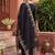 women ethnic motifs embroidered regular liva kurta with trousers & with dupatta