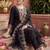 women ethnic motifs embroidered regular liva kurta with trousers & with dupatta