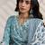 women ethnic motifs printed regular cotton kurta with trousers & with dupatta
