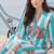 women floral printed regular cotton kurta with palazzos