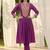 women ethnic motifs embroidered regular thread work kurta with trousers