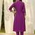 women ethnic motifs embroidered regular thread work kurta with trousers