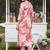women floral printed regular kurta with trousers