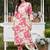 women floral printed regular kurta with trousers