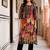 women floral printed regular cotton kurta with trousers