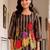 women floral printed regular cotton kurta with trousers