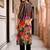 women floral printed regular cotton kurta with trousers