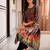 women floral printed regular cotton kurta with trousers