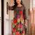 women floral printed regular cotton kurta with trousers
