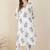 women floral printed regular cotton kurta with trousers