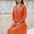 women ethnic motifs embroidered regular mirror work liva kurta with trousers