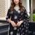 women floral printed regular cotton kurta with trousers & with dupatta