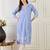 women floral printed regular linen kurta with trousers & with dupatta