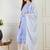women floral printed regular linen kurta with trousers & with dupatta