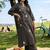 women ethnic embroidered regular thread work cotton kurta with trousers