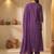 women ethnic motifs embroidered empire mirror work cotton kurta with trousers & with dupatta