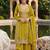 women ethnic motifs embroidered regular thread work kurta with sharara & with dupatta