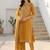 women ethnic motifs embroidered regular thread work cotton kurta with trousers & with dupatta