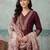 women ethnic motifs embroidered regular thread work kurta with patiala & with dupatta