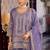 women ethnic motifs embroidered regular kurta with palazzos & with dupatta