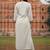 women ethnic motifs embroidered regular thread work liva kurta with trousers