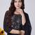 women floral embroidered regular thread work kurta with trousers & with dupatta
