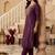 women ethnic motifs embroidered regular thread work kurta with trousers