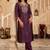women ethnic motifs embroidered regular thread work kurta with trousers
