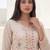 women floral embroidered regular mirror work kurta with trousers & with dupatta