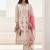 women floral embroidered regular mirror work kurta with trousers & with dupatta
