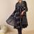 women printed empire cotton kurta with trousers & with dupatta