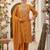 women floral printed regular thread work kurta with trousers & with dupatta