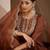 women ethnic motifs embroidered regular thread work liva kurta with trousers & with dupatta