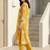 women ethnic motifs printed regular cotton kurta with trousers