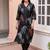 women printed regular kurta with trousers