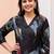 women printed regular kurta with trousers