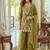 women ethnic motifs embroidered regular thread work kurta with palazzos & with dupatta