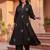 women ethnic motifs embroidered regular thread work cotton kurta with palazzos
